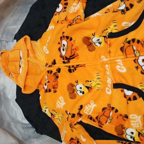 Garfield The Movie Soft Union PJ Cozy Suit Sz M (8-10) Women/Unisex - Picture 9 of 11